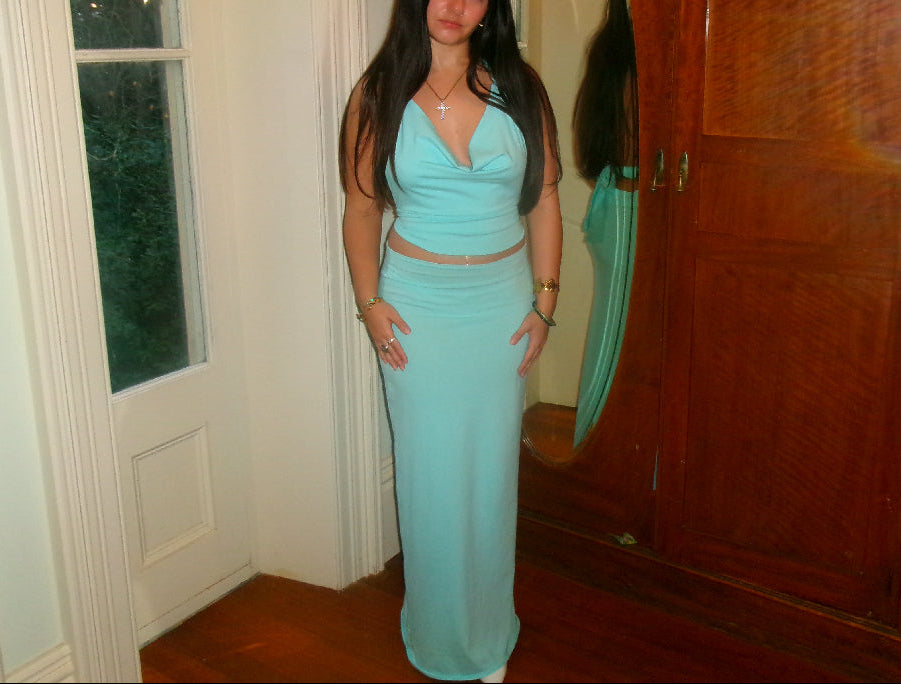 Jade top Aqua